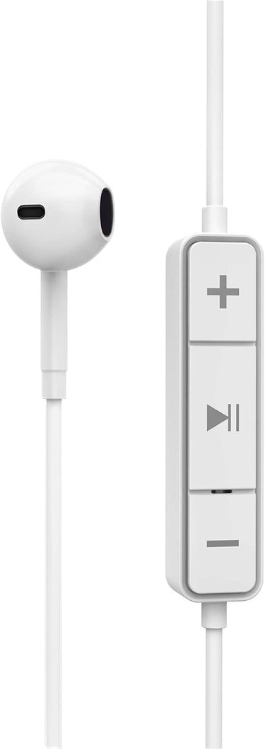 Energy Sistem Earphones Bluetooth Style 1 Snow Auriculares con Micrófono (Bluetooth 5.1, 8h de batería, Crystal Clear Sound, Type C) - Blanco